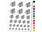 Ferocious Bengal Tiger Head Side View Temporary Tattoo Water Resistant Fake Body Art Set Collection